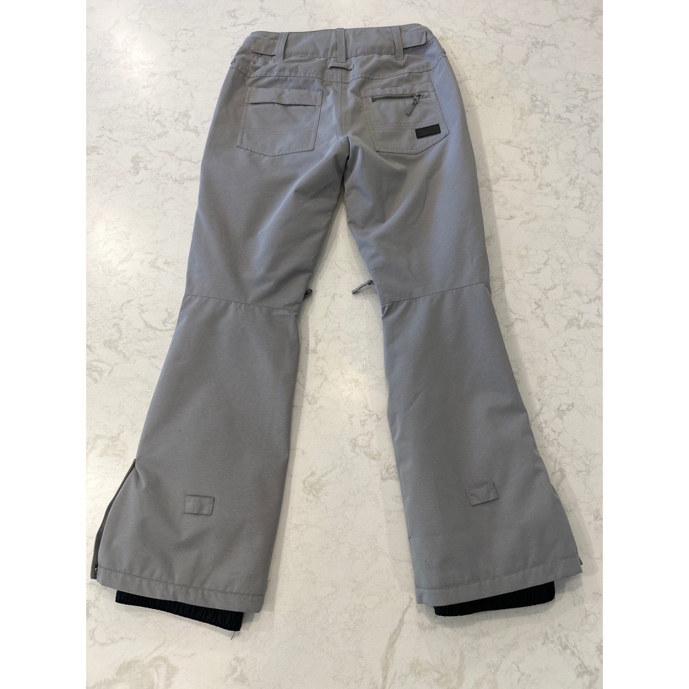 Roxy Womens Grey Nadia Snowboard Ski Pants Adjustable Waist Insulated Small S - Picture 12 of 16